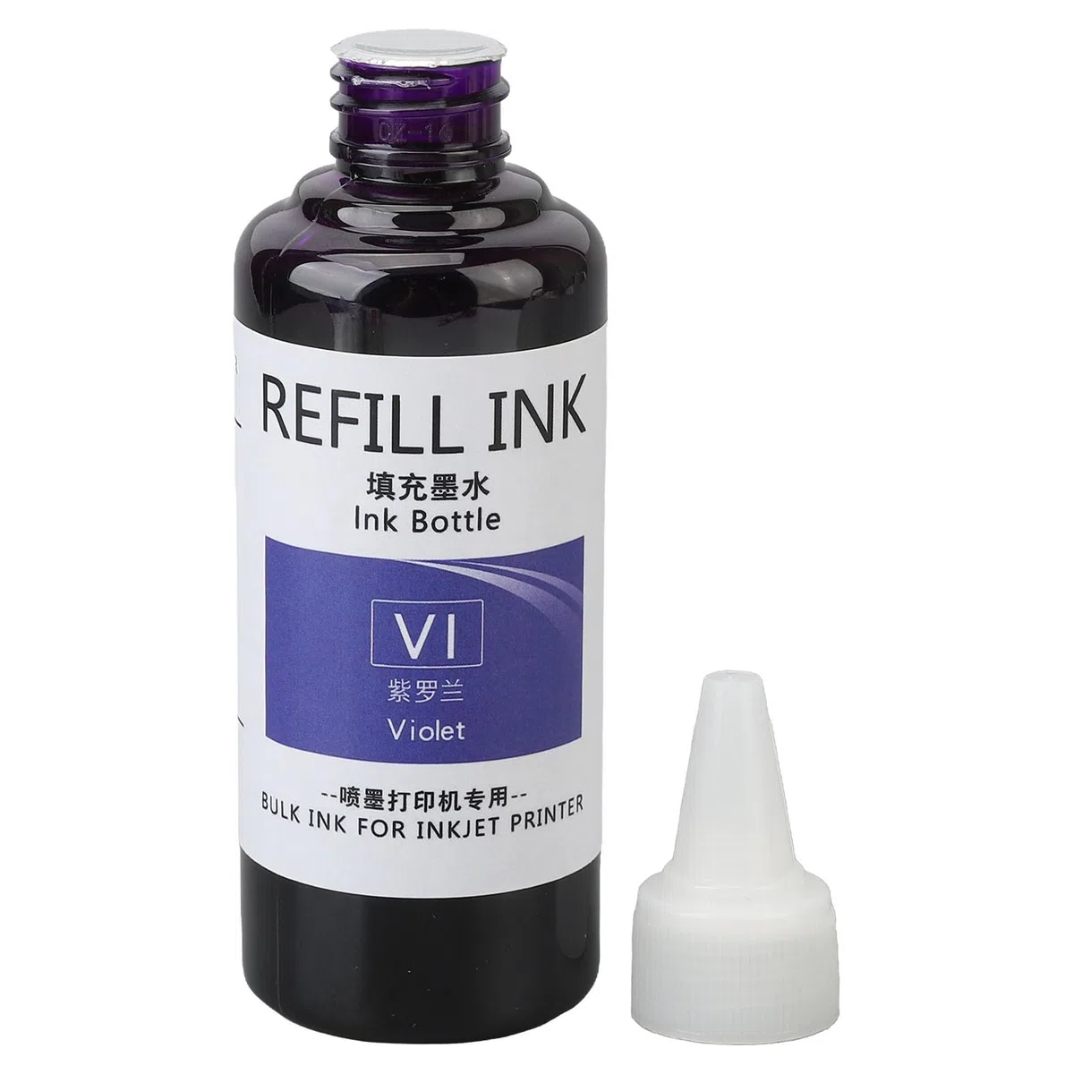 Asciugatura rapida, alta adesione 100ml timbro ricarica inchiostro veloce e ampiamente diffuso per uova, auto-colorante francobolli per affari, scuola e casa