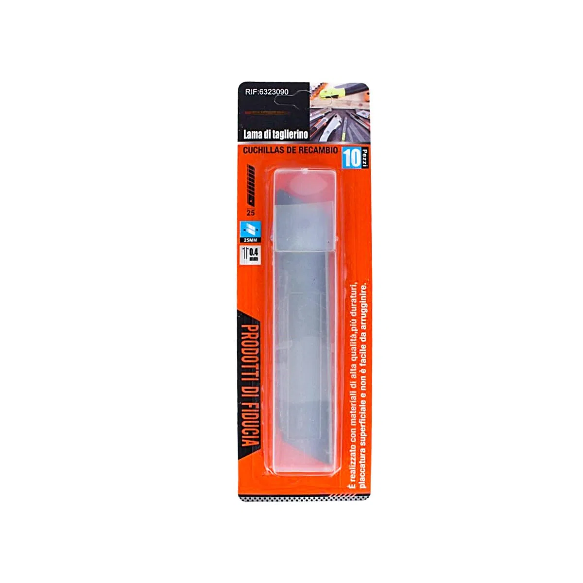10 Pezzi Lame Cutter 25mm, Ricambio Lame Larghezza 25mm, Per Taglierini Grande (KMT)