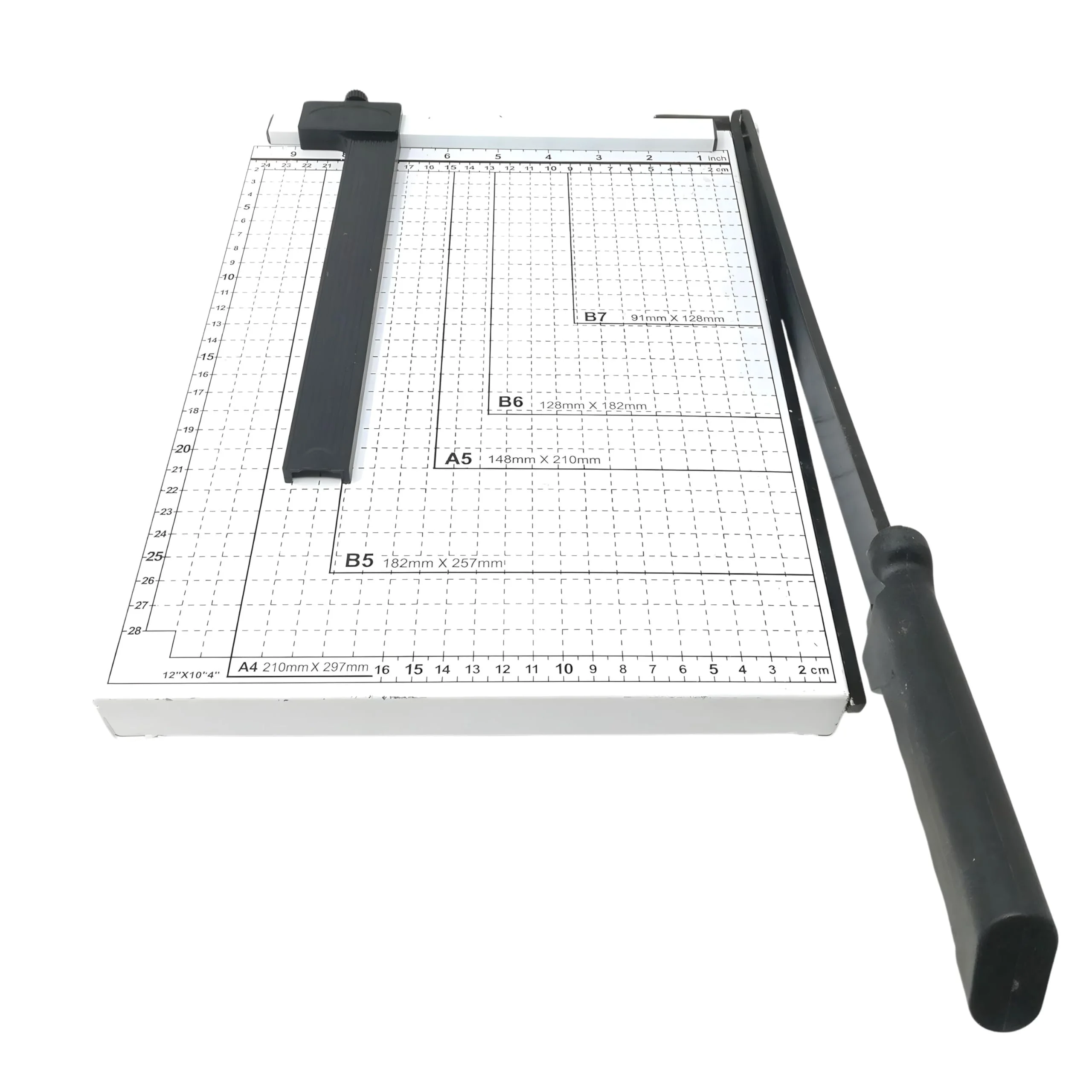 Yasta Taglierina per Carta A4 a Leva Tagliacarte a Ghigliottina per Ufficio Scuola Casa Taglia Documenti Fogli A4 A5 B5 B6 B7 Max 30 cm con Base Graduata