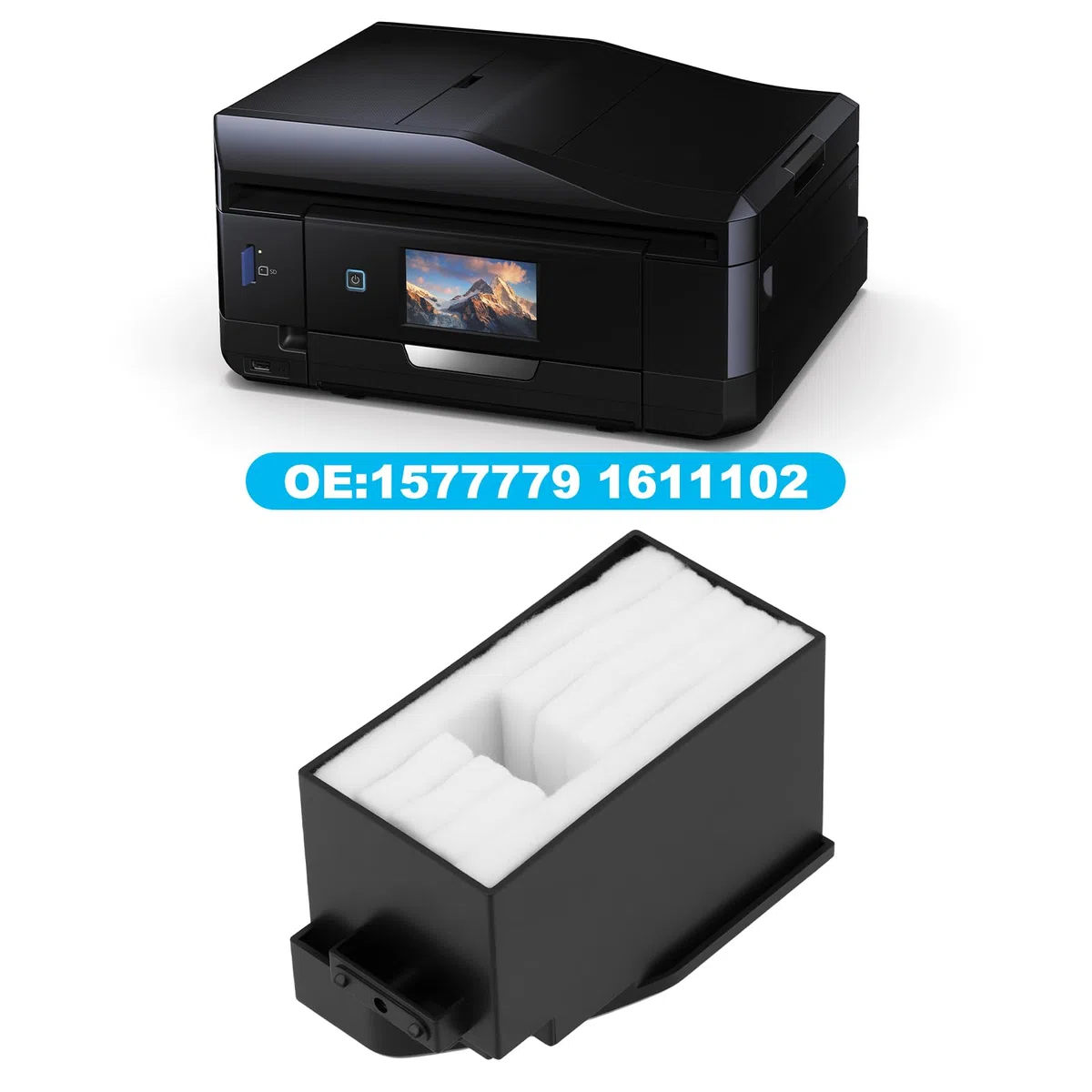 Tampone di inchiostro nero 1577779 1611102 compatibile con Epson XP801 XP802 XP810 XP820