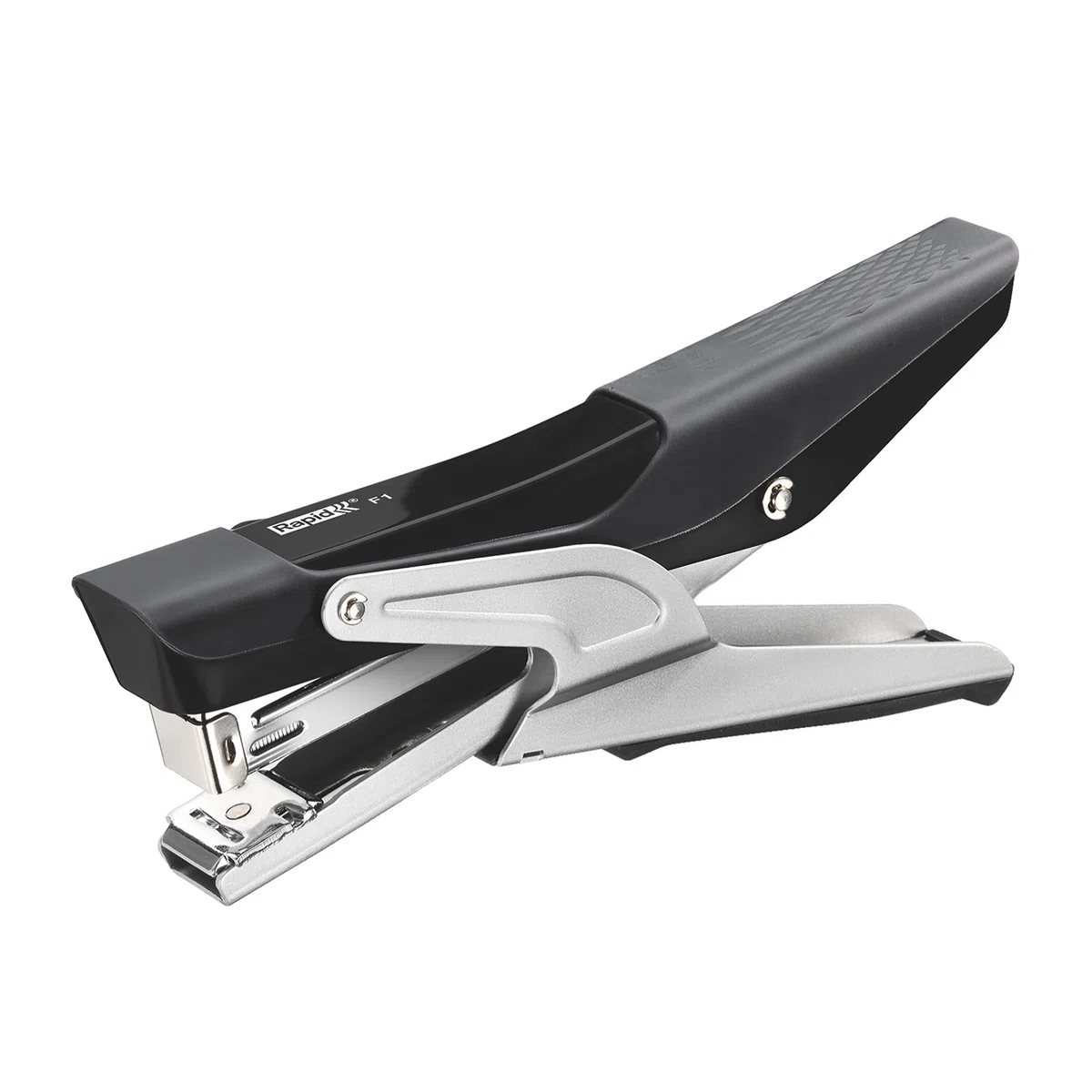 Rapid Cucitrice a pinza F1, Adatta a punti 24/6 e 26/6 mm, Capacità 20 fogli, Metallo e Plastica, Nero, 5000287
