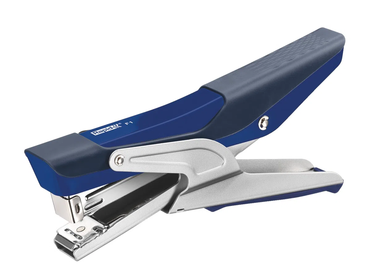 Rapid Cucitrice a pinza F1, Adatta a punti 24/6 e 26/6 mm, Capacità 20 fogli, Metallo e Plastica, Nero, 5000287