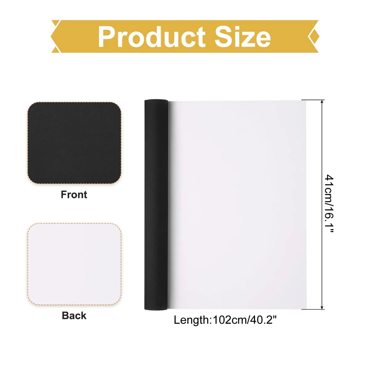 PATIKIL 40"x16" Copertina per Libri in Tessuto, Copertina in Lino per Riparazioni di Rilegatura di Libri, Tessuto per Rilegatura di Libri per Arti della Rilegatura, Cucito Fai da Te, Nero