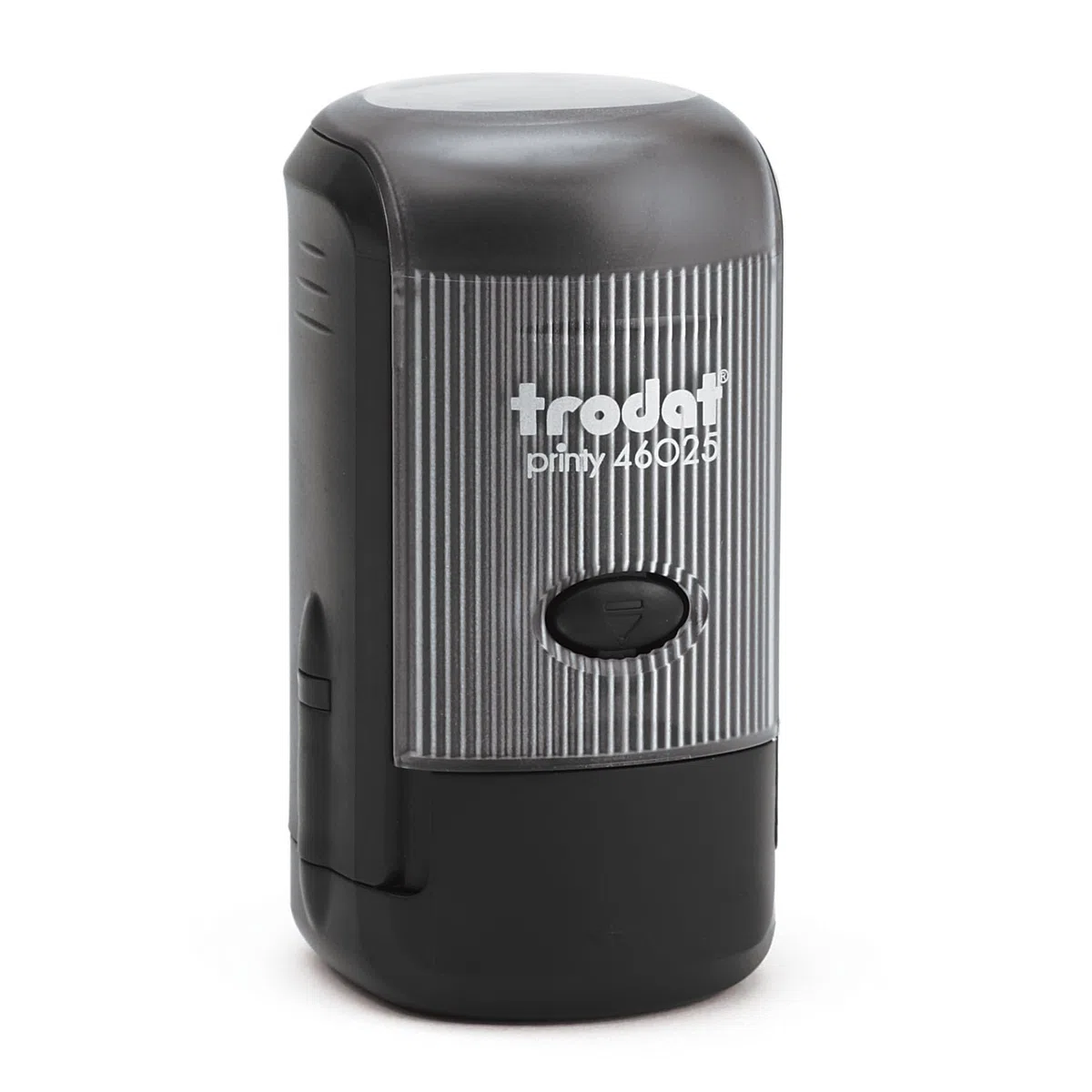 Mister Timbri Timbro Autoinchiostrante Trodat 46025 Ø25 mm Rotondo Personalizzabile - 4 Righe di Testo, Ecologico e Ideale per Dati Aziendali o Firma