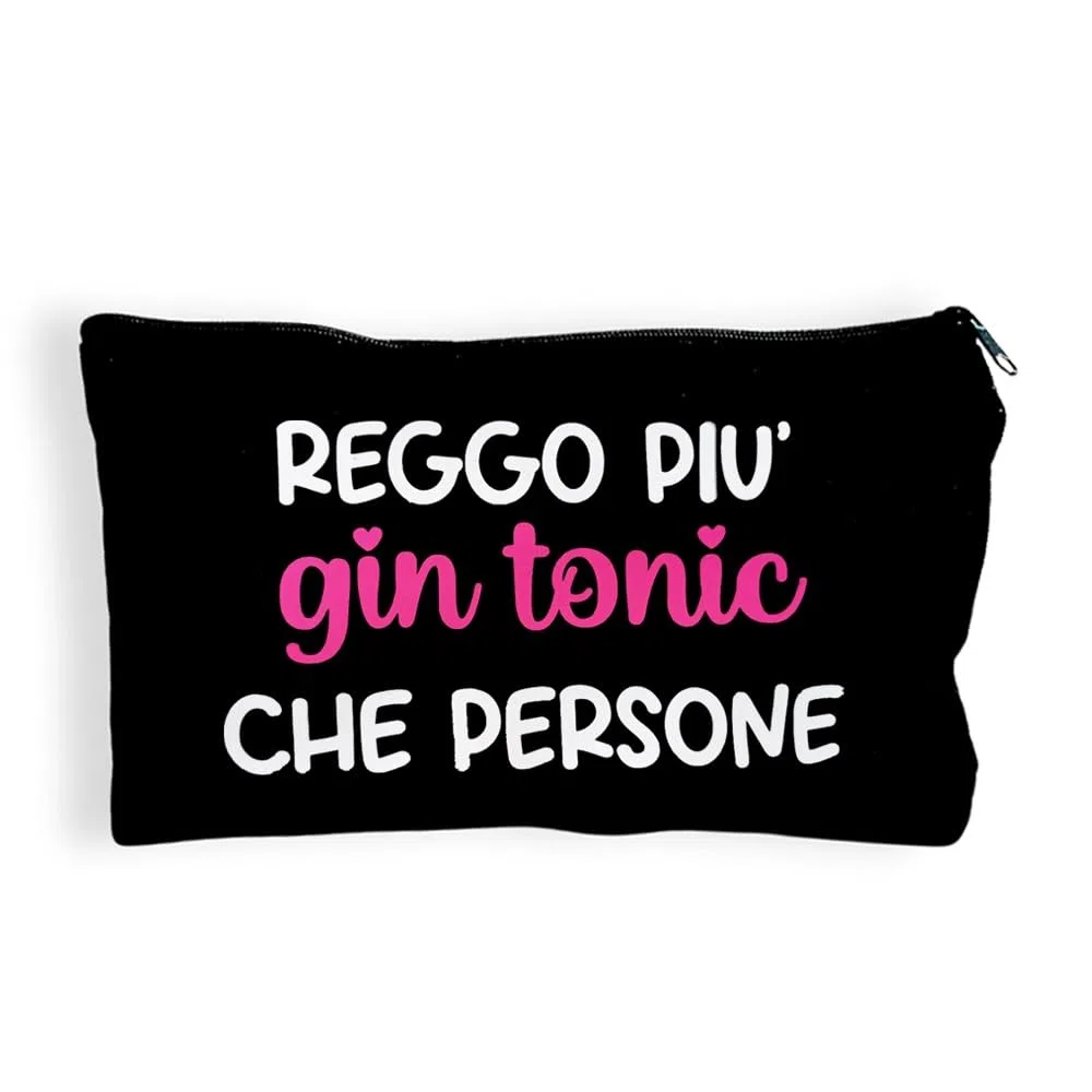 Pochette reggo più gin tonic che persone, idea regalo per le amiche.