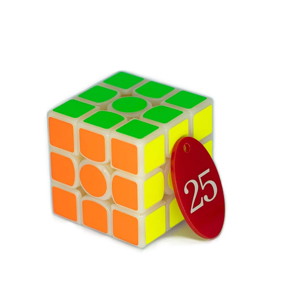 Portachiavi numerati con etichette acriliche, (rosso, 01-25)
