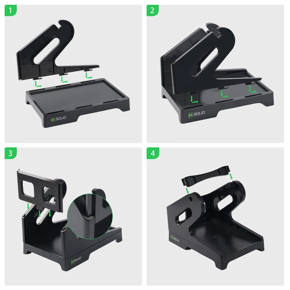 U.S. Solid Porta etichette per rotoli e etichette di spedizione piegate a ventola, porta rotolo di etichette 2 in 1, funziona con stampante per etichette desktop