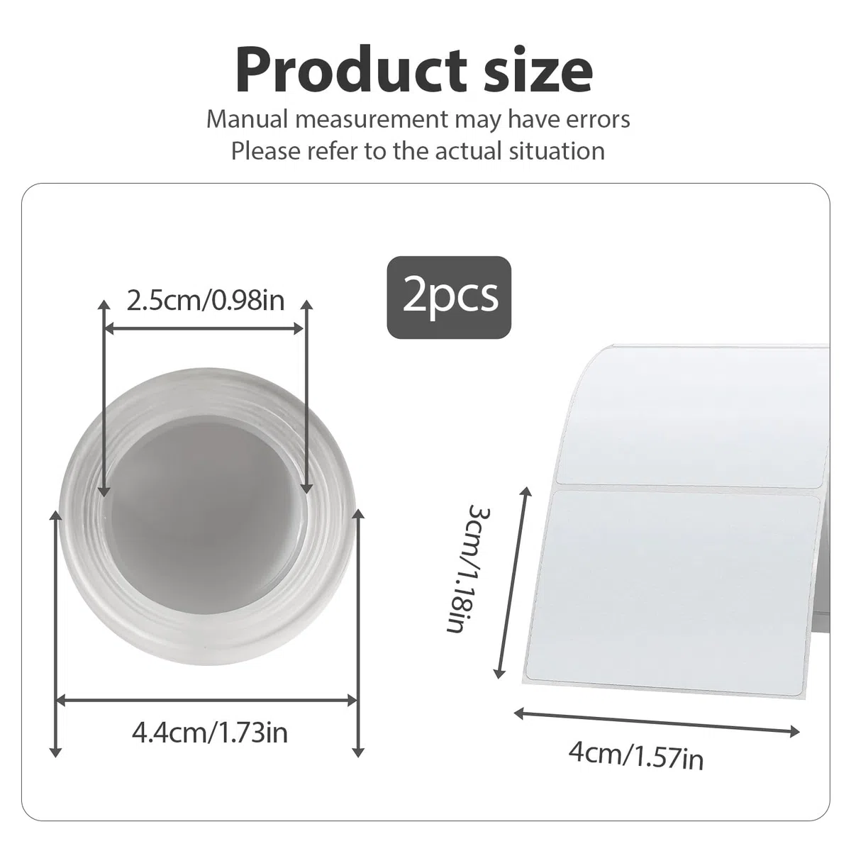 2 etichette termiche adesive impermeabili T50M Pro, 240 pezzi per rotolo, nero su bianco, compatibili con etichettatrici SUPVAN, per prodotti alimentari e neonati