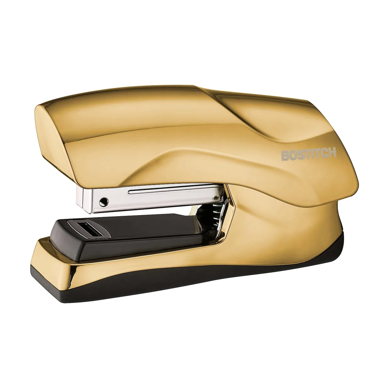 Bostitch Office Cucitrice resistente da 40 fogli, di piccole dimensioni, si adatta al palmo della mano; oro cromato