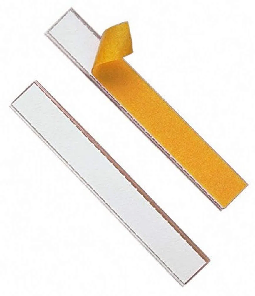 Durable Porta etichette adesive Labelfix, cartellini prezzi aperto su entrambi i lati, porta prezzi, 200x20 mm, 5 pezzi, trasparente, 802019