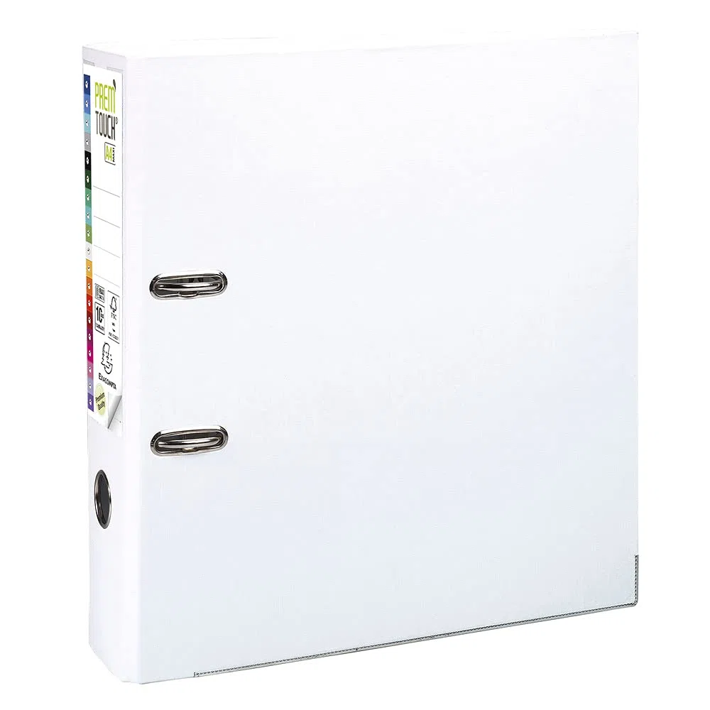 Exacompta 53348E Raccoglitori a Leva, 30x32 cm, Bianco