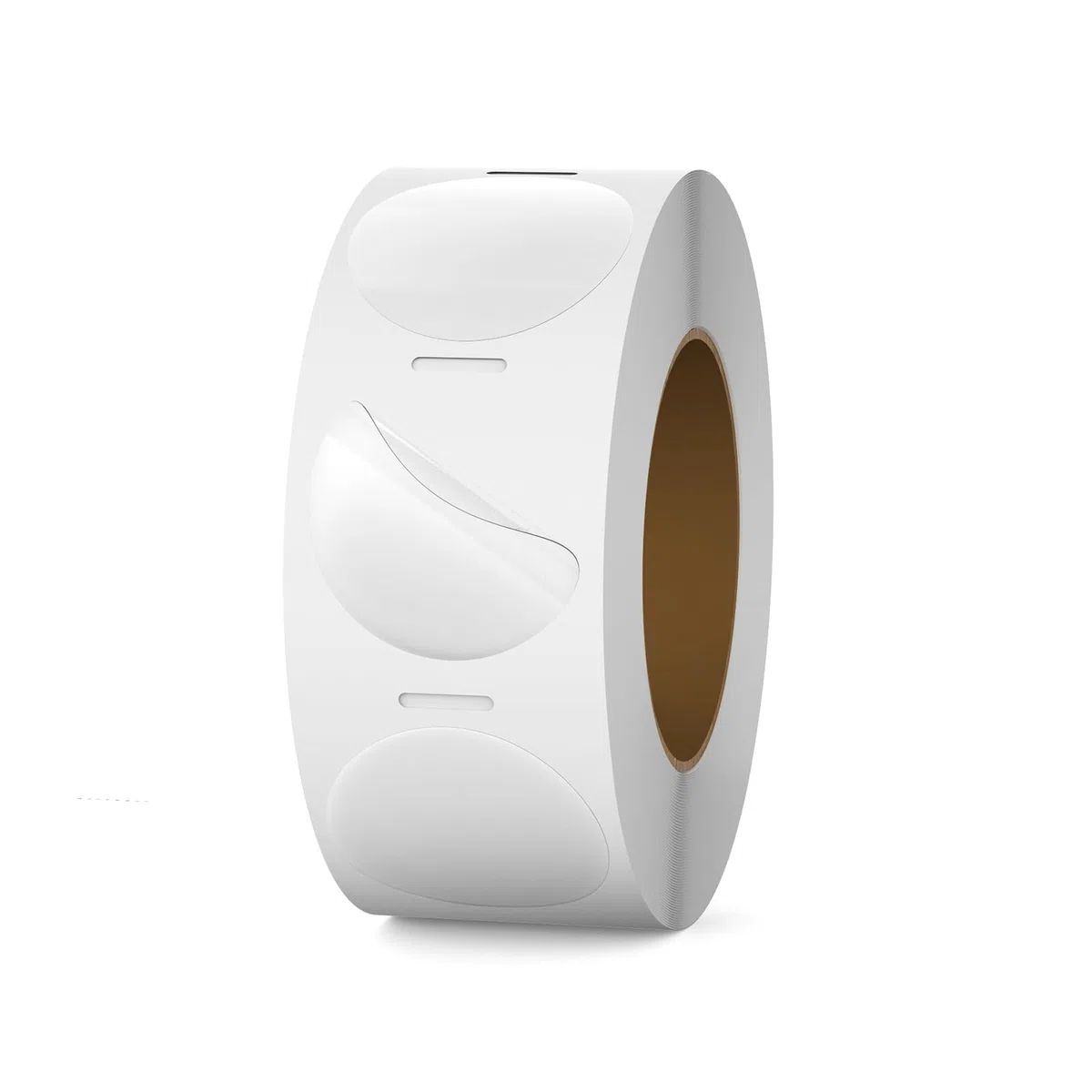 Etichette Termiche Rotonde Autoadesive 25 mm Vinile Trasparente Adesivi Colori Tondi Rimovibili Stampabili Impermeabili per Logo Codice a Barre QR inventario 500 pezzi per Rotolo