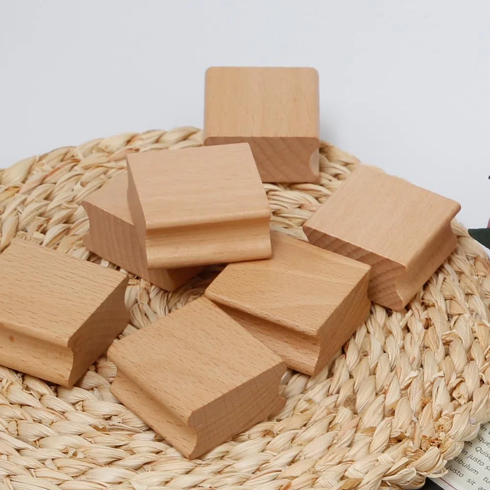 30 Pezzi Supporto in Legno per Timbro Vuoti 40x40mm Timbro in Legno Duro Vuoto Blocchi di legno Quadrati per Timbri per Gomma per Timbri fai da te, Artigianato