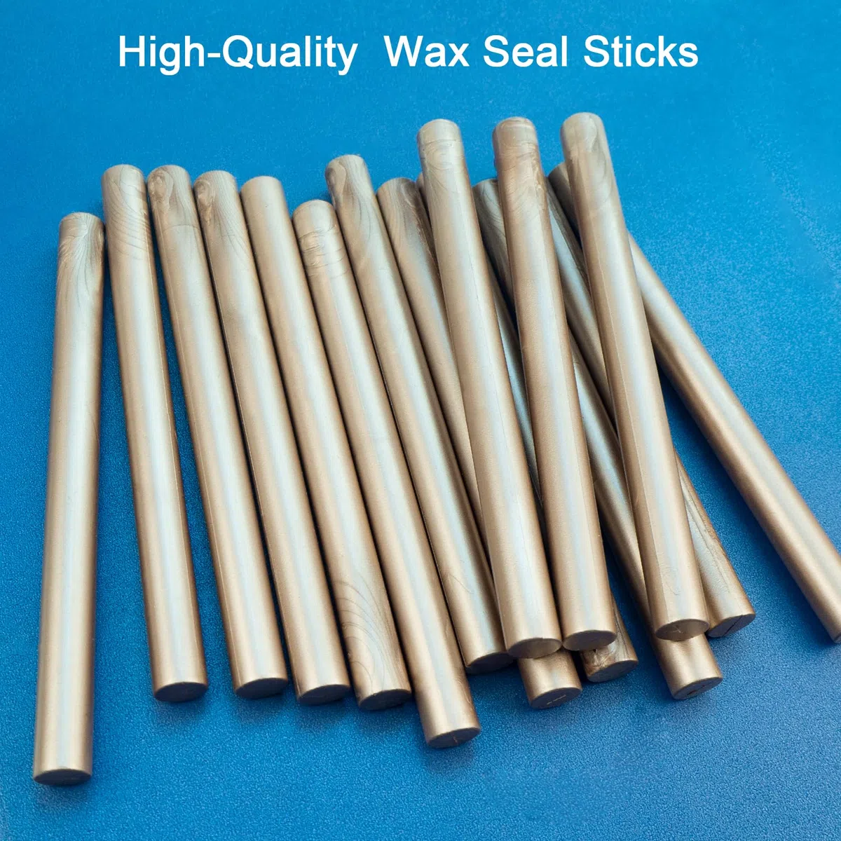 Stick per sigillo di cera,Tomgenrine 15 pezzi Pistola di colla Sigillo di cera bastoni, per lettera biglietti d'auguri vino sigillare mestieri rendendo inviti di nozze e di partito(Champagne Gold）