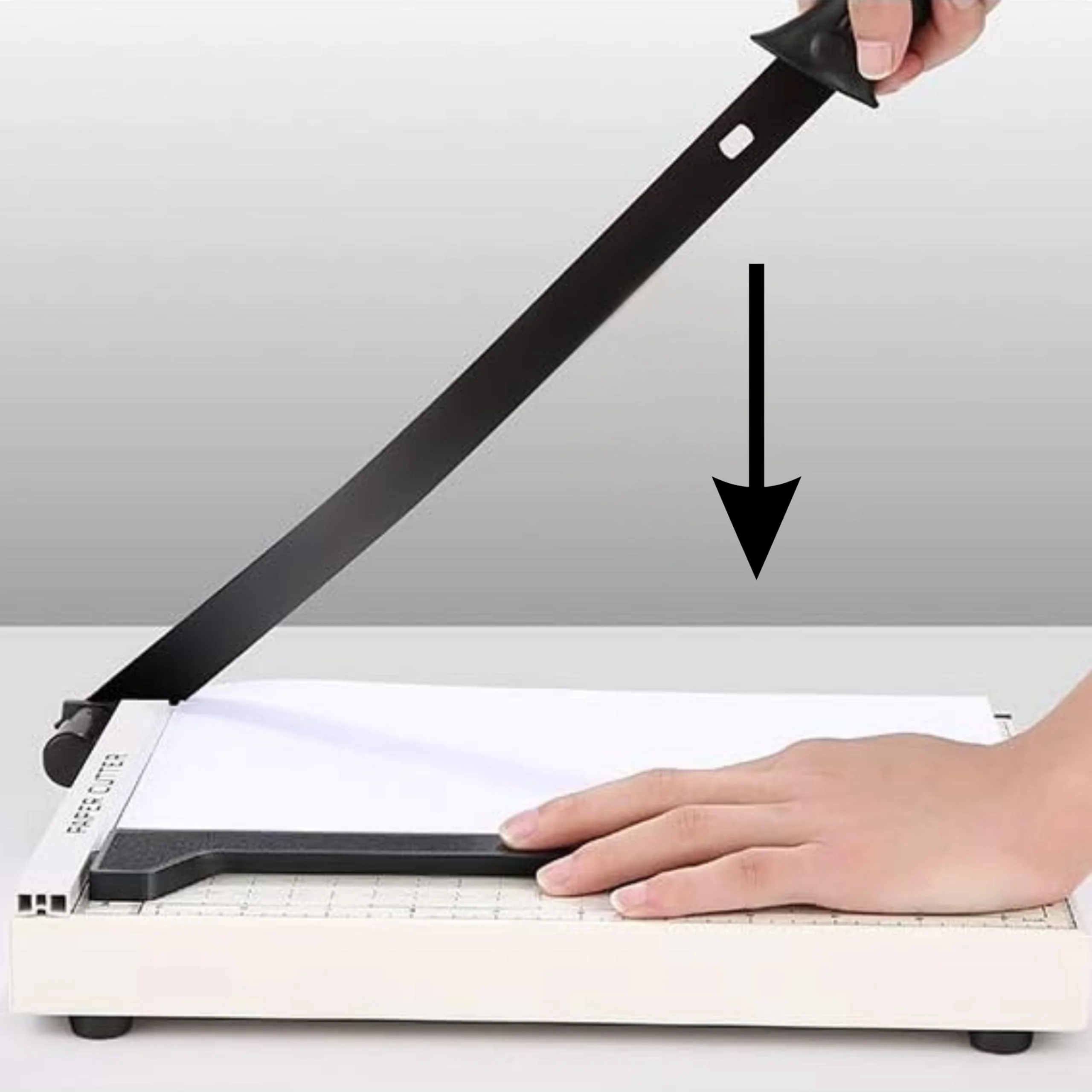 Yasta Taglierina per Carta A4 a Leva Tagliacarte a Ghigliottina per Ufficio Scuola Casa Taglia Documenti Fogli A4 A5 B5 B6 B7 Max 30 cm con Base Graduata