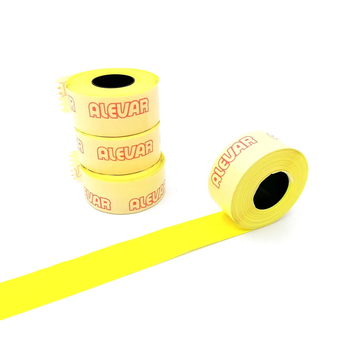 26x16 Rettangolare Blister 10 Rotoli Etichette per Prezzatrice, Giallo Fluo Permanente, 1.000 Etichette per Rotolo, Totale 10.000 Etichette