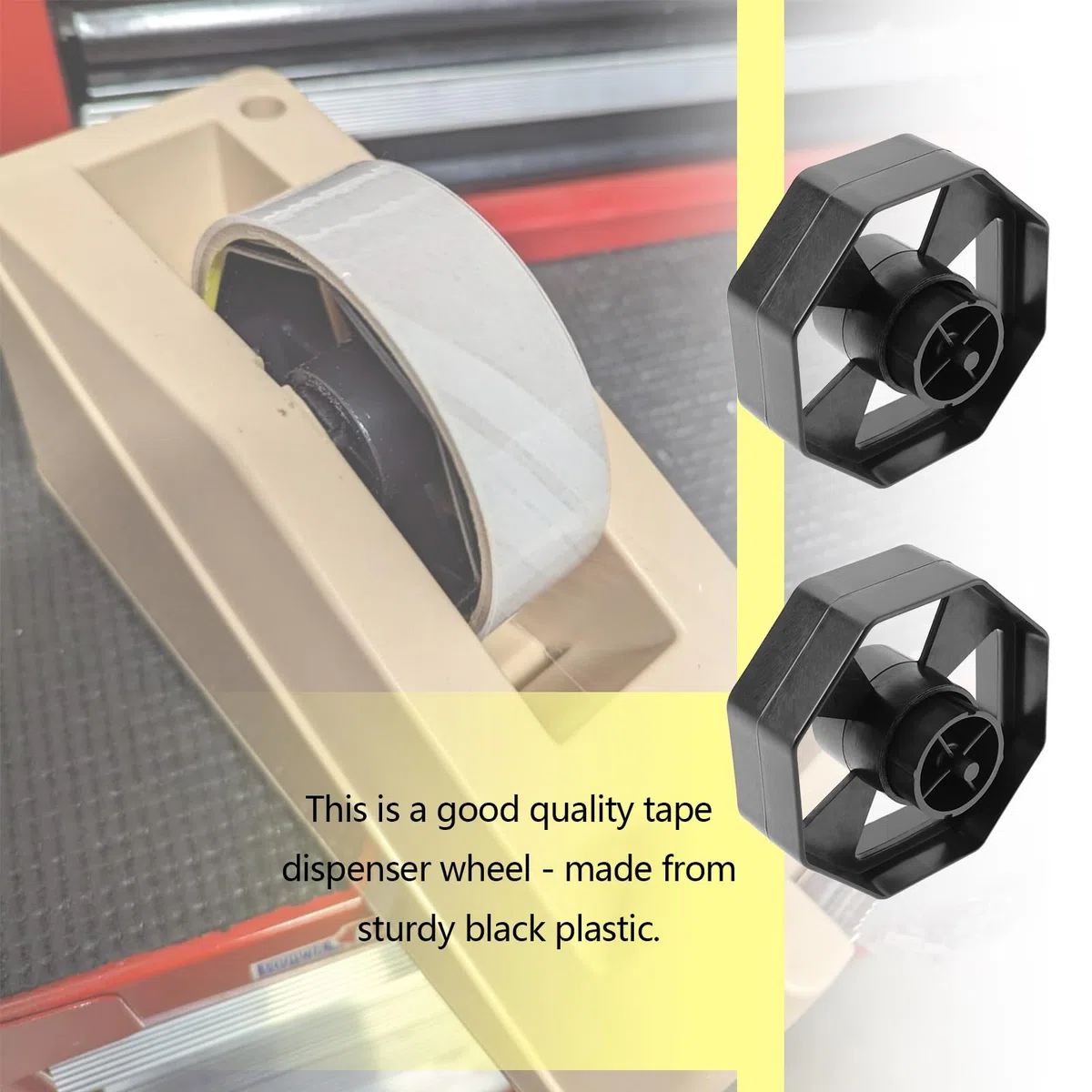 2 Set Rotella Dispenser Nastro Di Ricambio Rotella Taglierina Nastro Dispenser Nucleo Rotella Dispenser Nastro 75mm Diametro Rotella Taglierina Nastro In Plastica Per Negozio Ufficio Scuola