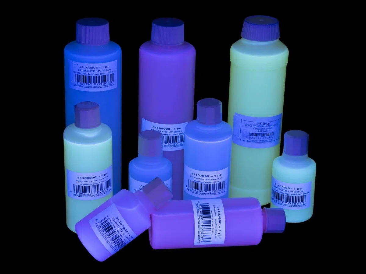 Inchiostro Timbro Attiva UV-, trasp. Rosso, 50ml